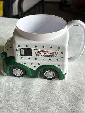 Krispy Kreme Green & White Doughnut Truck Mug